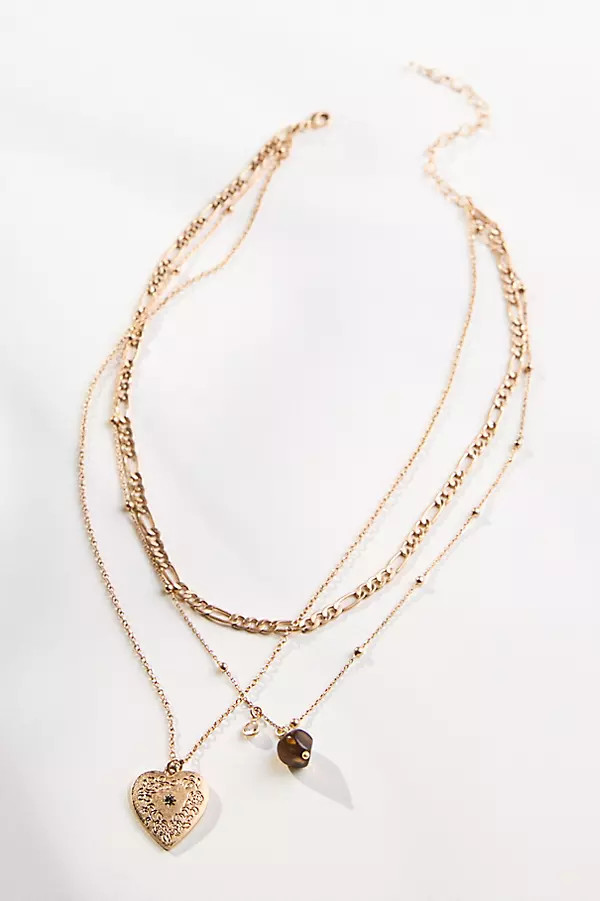 Heart Charm Layered Necklace | Anthropologie (US)