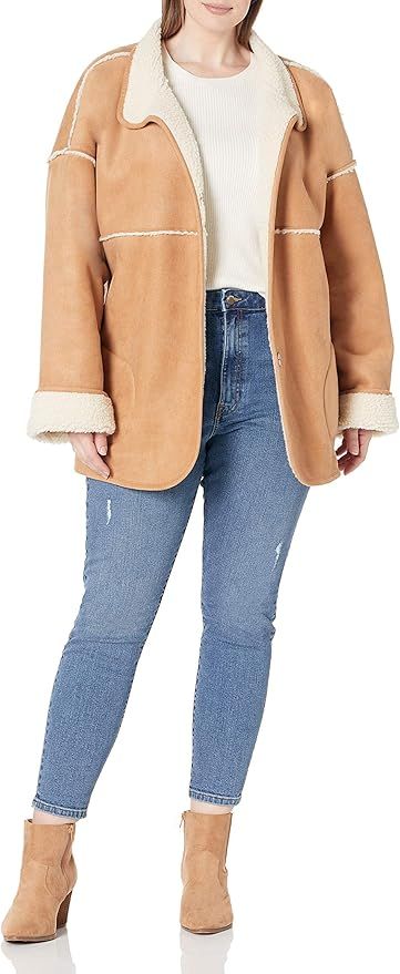 The Drop Women's @spreadfashion Reversible Sherpa Jacket | Amazon (US)