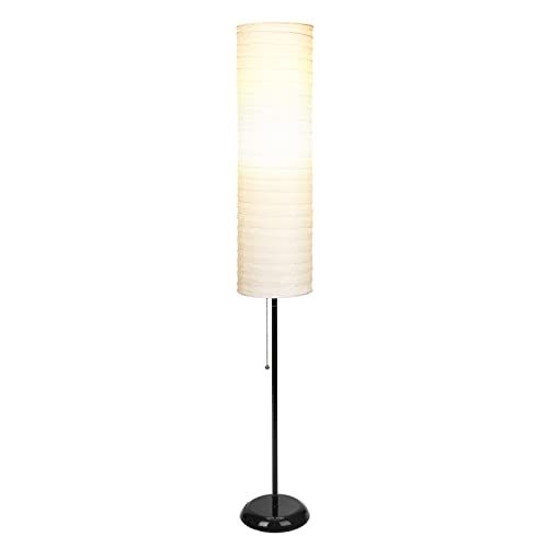 Standing Paper Floor Lamp for Living Room - Modern Standing Lamp for Bedroom 55 Inches Tall Lamp wit | Amazon (US)