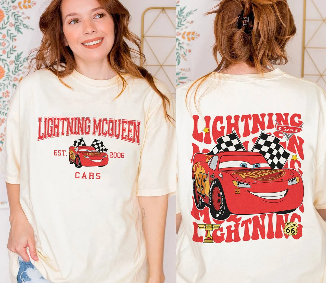 Cars Lightning Mcqueen Shirt, Cars Birthday Shirt, Custom Cars Family Shirt, Mcqueen Doc Hudson M... | Etsy (US)