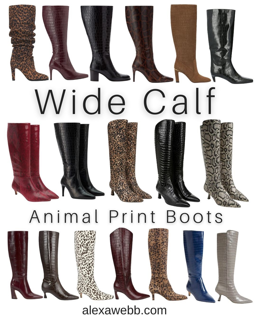 Wide Calf Boots for Fall 2025 – Animal Print Boots - Alexa Webb #plussize

#LTKPlusSize #LTKShoeCrush #LTKMidsize