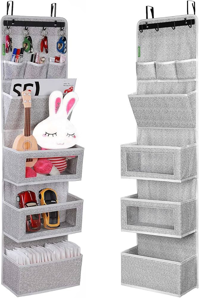 VICTORICH All-IN-ONE Over the Door Organizer, Super Behind the Door Storage Organizer with Door R... | Amazon (US)