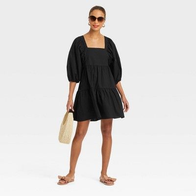 Women's Short Sleeve A-Line Dress - A New Day™ | Target