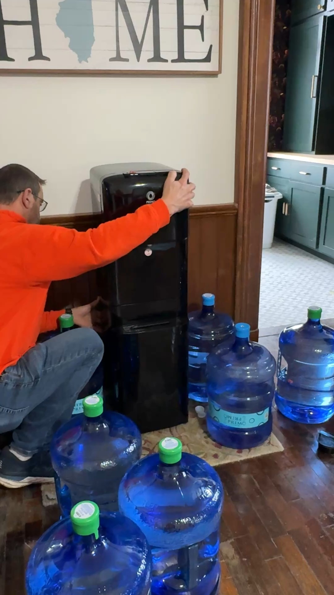 We were renting the dispenser and had to have two 5 gallon jugs delivered monthly. It cost us about $45 a month. This was sort of expensive but pays for itself in about 2.5 months (for us) 

We live on a well and have run out of water a few times so we use this for drinking and cooking - even cleaning dishes! Easy to “install” the 5 gallons  

#LTKvlog