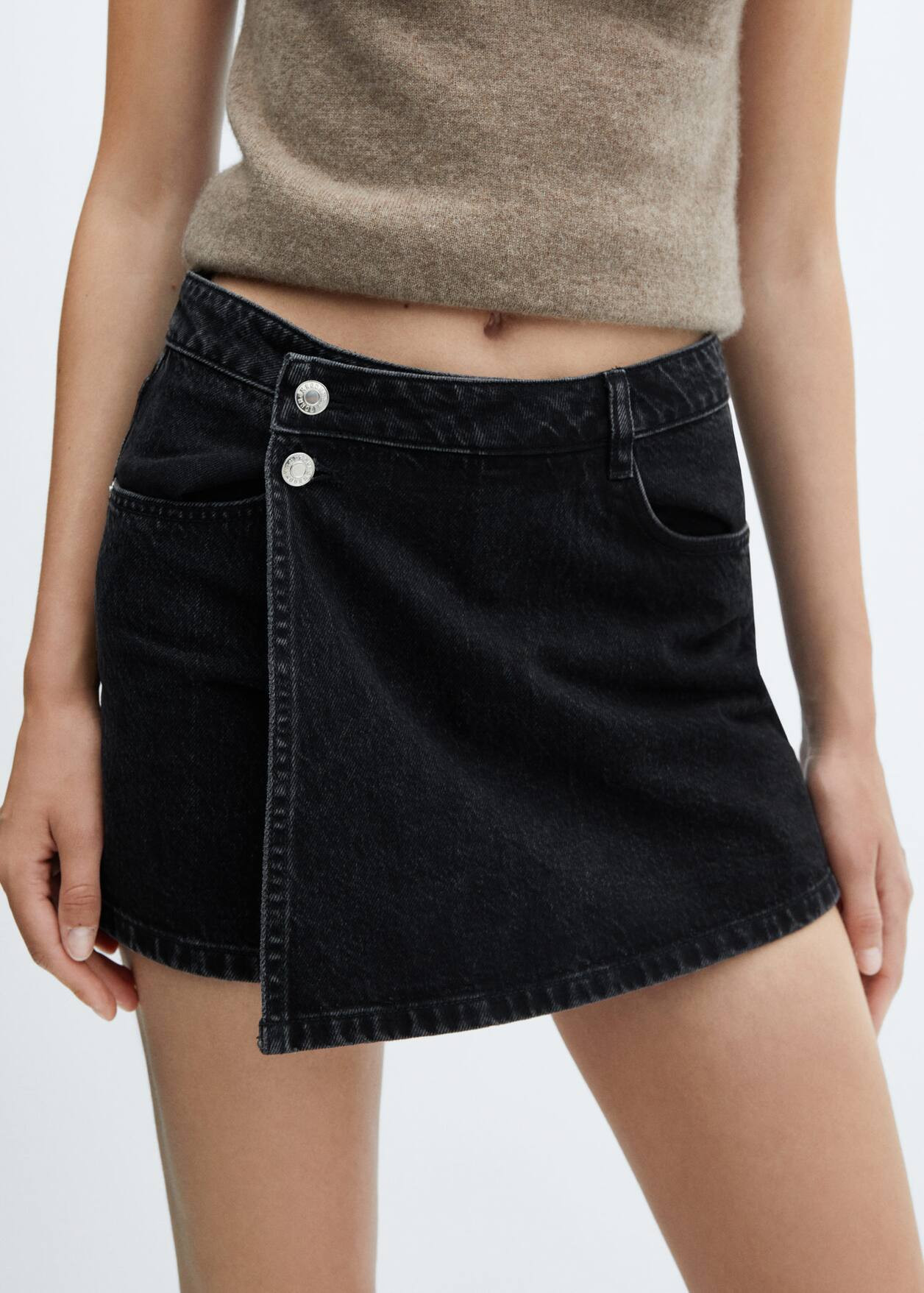 Denim culottes -  Women | Mango USA | MANGO (US)