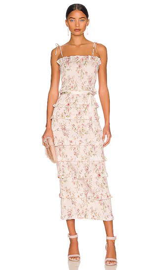Lily Dress in Pink Rose Print | Revolve Clothing (Global)