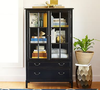 Bronson 40" x 65" Bookcase with Doors | Pottery Barn (US)