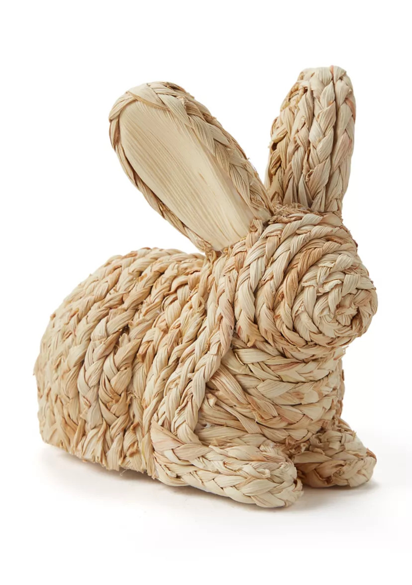 Sitting Rattan Bunny | Belk