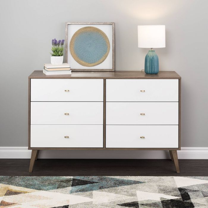 Mid Century Modern 6 Drawer Dresser - Prepac | Target