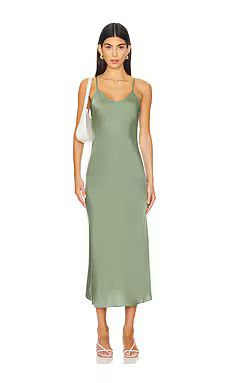 ALLSAINTS Bryony Dress in Oil Green from Revolve.com | Revolve Clothing (Global)