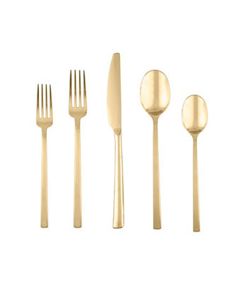 Beacon Gold Mirror 20-Piece Flatware Set, Service for 4 | Macy's