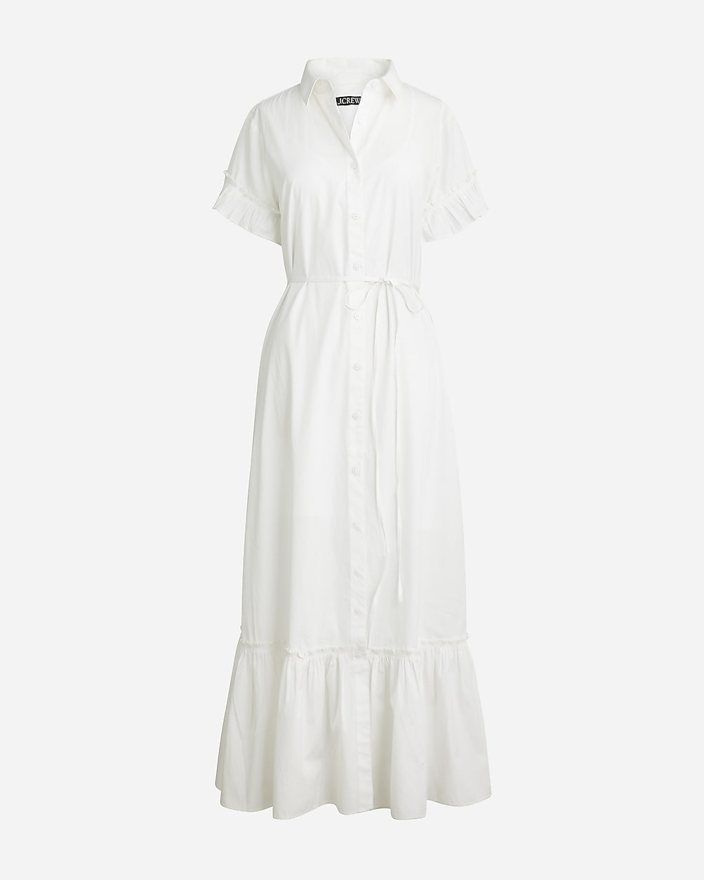 Amelia maxi shirtdress in cotton poplin | J. Crew US