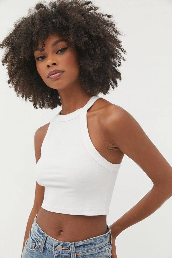 BDG Quinn High Neck Cropped Tank Top | Urban Outfitters (US and RoW)