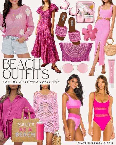 Beach vacation outfits for the girl who loves pink!



Resort wear, beach outfits, flower sweater, maxi dress, free people dress, vacation dress, dress with cutouts, pink sandals, pink clutch, flower claw clips, beach vacation packing list, summer Fridays lip balm, pink two piece set, linen set, beach coverup, swimsuit coverup, crochet coverup, pink two piece swimsuit, bikini, pink one piece swimsuit, pink sunglasses, sol de janeiro, beach accessories, Amazon finds 

#LTKswim #LTKstyletip #LTKtravel