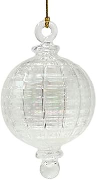 Egyptian Museum Clear Iris Glass Ornament – 5” Hand-Blown Holiday Decoration – Made in Egypt | Amazon (US)