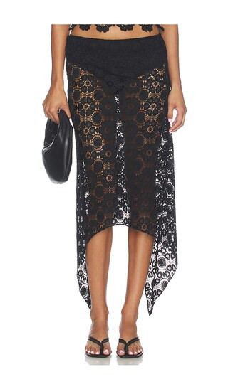 LIONESS Trophy Midi Skirt in Black. Size S. Also in L. | Revolve Clothing (Global)