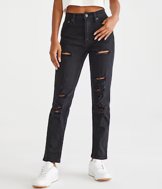 High-Rise Stretch Mom Jean | Aeropostale
