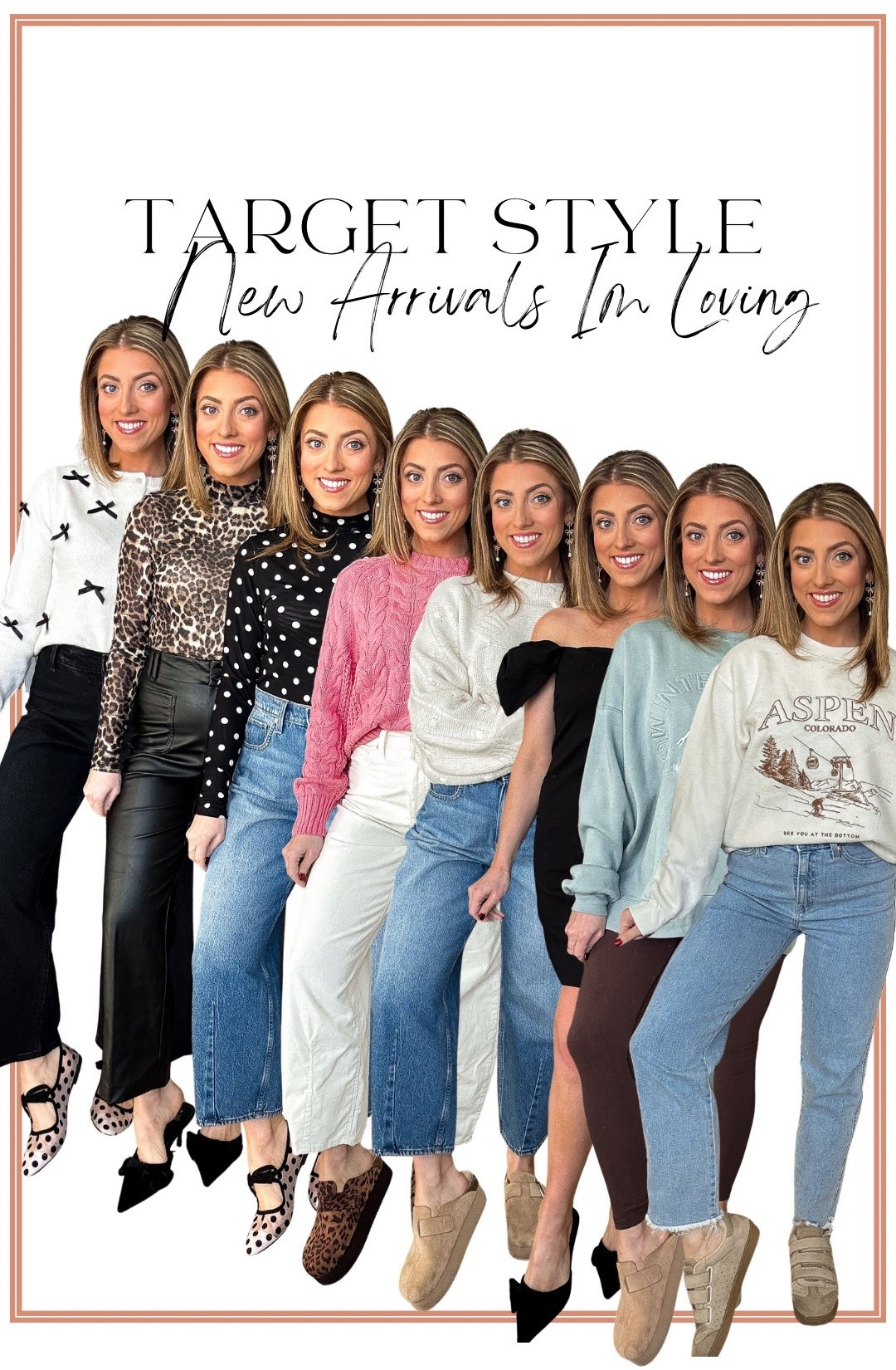 TARGET STYLE new arrivals I’m absolutely loving 🤍
So many good finds just dropped at Target and I had to round them all up in one post. From cozy everyday sweaters to elevated basics, denim, and statement tops — these new Target arrivals are perfect for dressing cute and comfy without overspending.

I’m sharing:
• Chic Target sweaters & pullovers
• Trendy Target denim and wide-leg jeans
• Neutral everyday outfits you can wear on repeat
• Easy Target looks for work, weekends, and mom life
• Affordable Target fashion that looks way more expensive

Every outfit is styled to mix + match, making these Target new arrivals perfect for building a wearable capsule wardrobe this season. Whether you’re running errands, heading to brunch, or just want effortless everyday style, these pieces are such good staples.

All outfits are linked and ready to shop in the LTK app 🤍
Save this post for later and let me know which Target look is your favorite!

#TargetStyle #TargetFinds #TargetNewArrivals #TargetFashion #AffordableFashion #EverydayOutfits #NeutralStyle #CasualChic #LTKStyle #LTKFinds #StyledByTarget #BudgetFriendlyFashion #WomenOwnedStyle