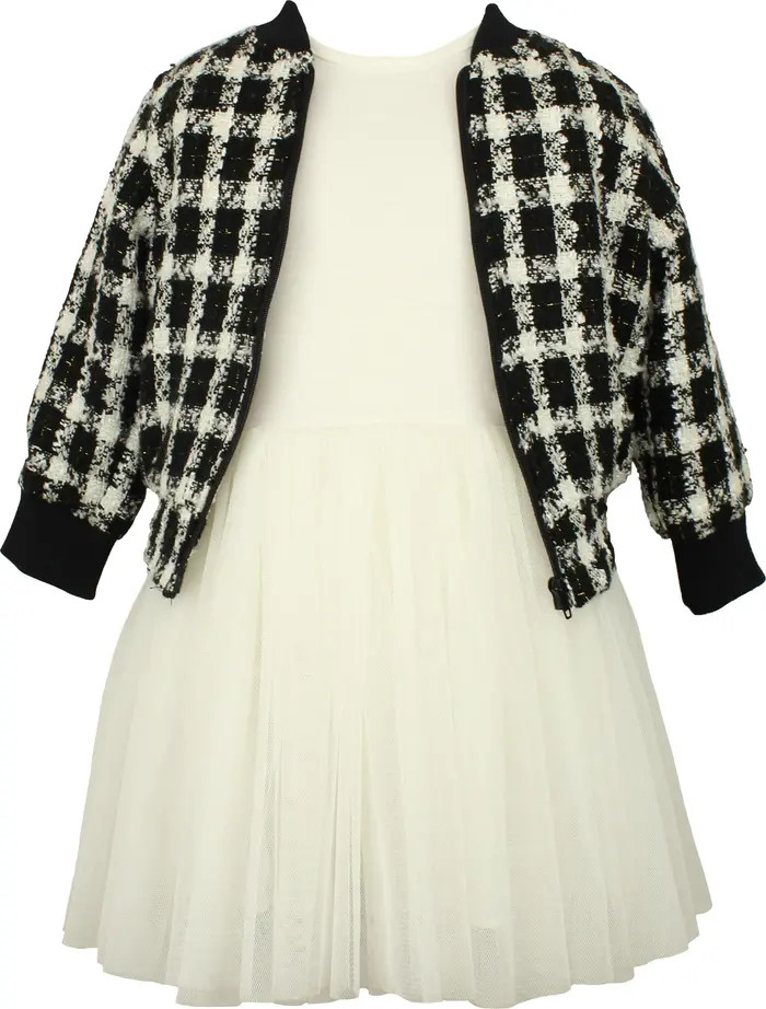 POPATU Tulle Dress with Check Jacket | Nordstromrack | Nordstrom Rack