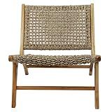 Décor Therapy London Light Oak Seagrass Weave Accent Chair, 27" x 25" x 30", Natural | Amazon (US)