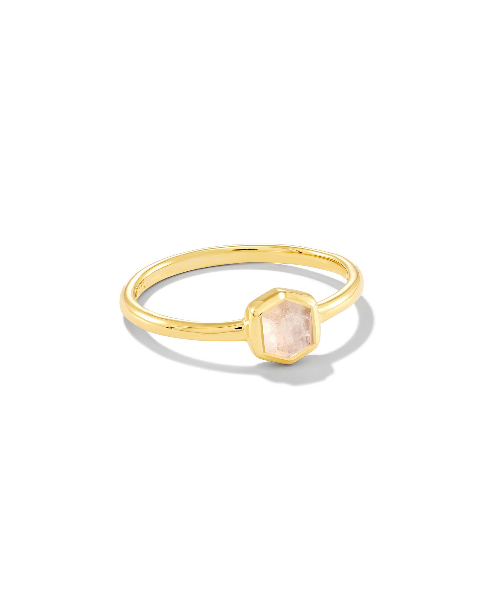 Davie 18k Gold Vermeil Band Ring in Rainbow Moonstone | Kendra Scott