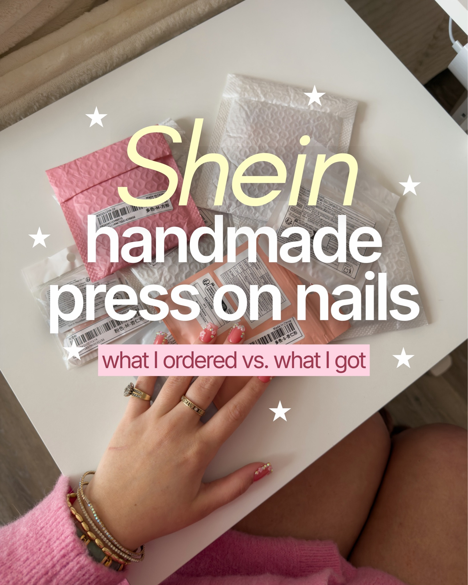 I’m soooo obsessed with all of these handmade press on nail sets 😍 the exact listings for each set will be on my LTK ✨🩷 #shein #sheinnails #pressonnails #handmadenails #acrylicnails

#LTKBeauty #LTKselfcare #LTKdayinmylife