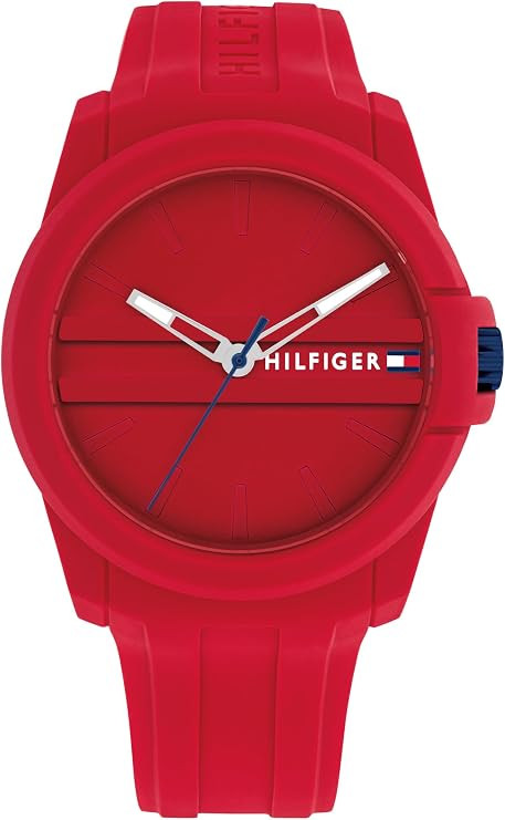 Tommy Hilfiger Men's 3-Hand Quartz Watch – Casual Sport Style, Silicone Strap, Water-Resistant ... | Amazon (US)