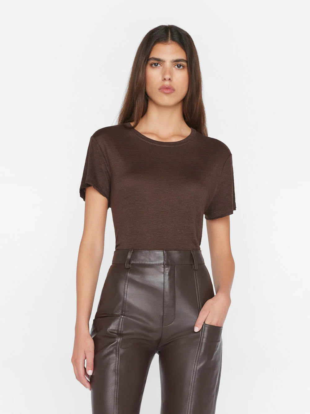 Easy True Tee -- Espresso | Frame Denim