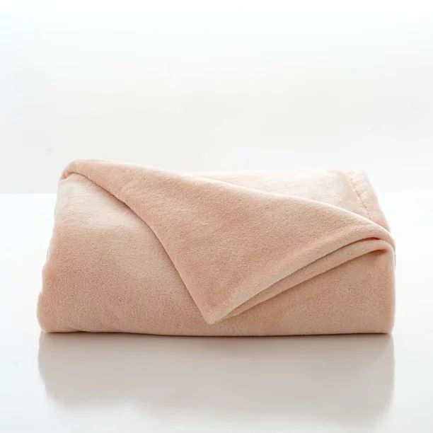 Supersoft Twin XL Bed Blanket in Pink, Sized for College Dorm Beds, Plush and Warm, Solid Blush P... | Walmart (US)