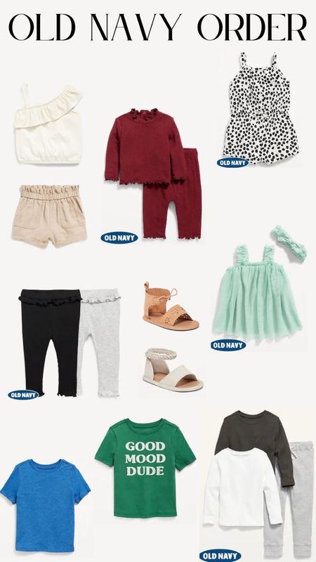 My latest Old Navy order! They have the cutest clothes for baby girls and great basics for toddler boys without breaking the bank!

#LTKkids #LTKSale #LTKbaby