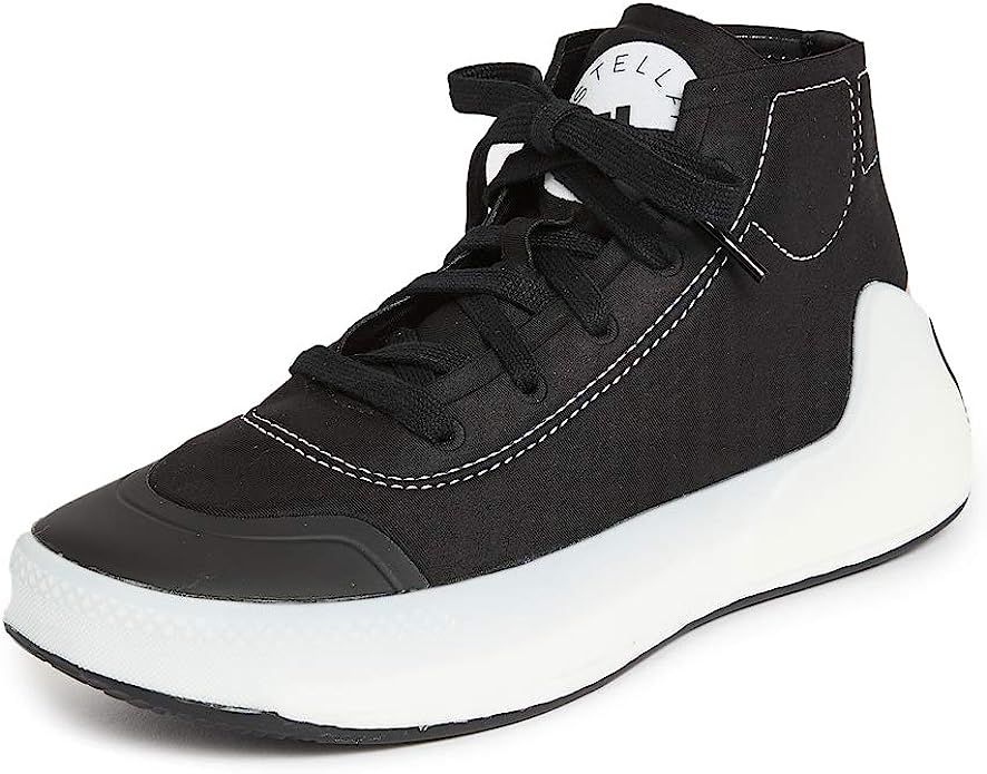 adidas by Stella McCartney Women's Asmc Treino Mid Sneakers, Cblack/Clowhi/Owhite, Black, White, ... | Amazon (US)