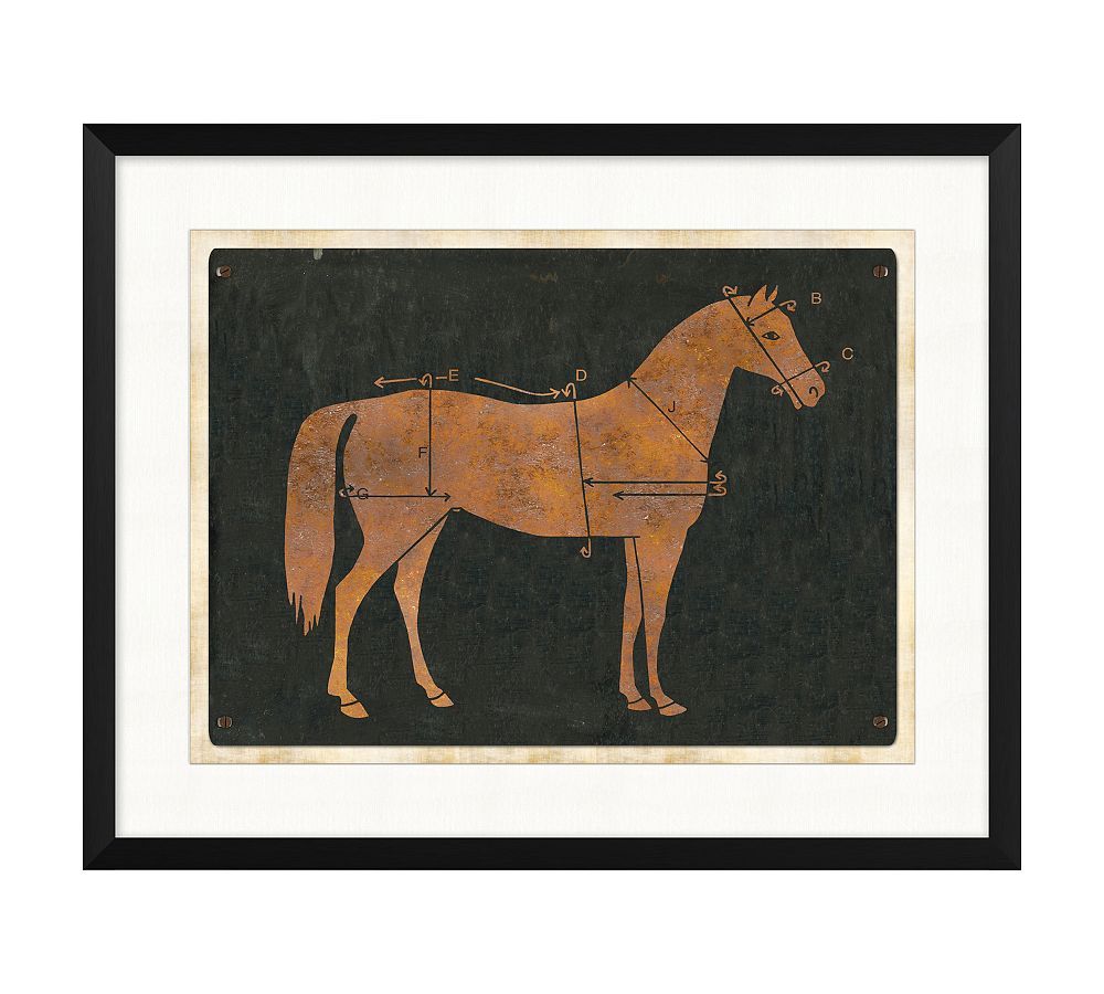 Rustic Equestrian Chart Print Wall Art | Pottery Barn (US)