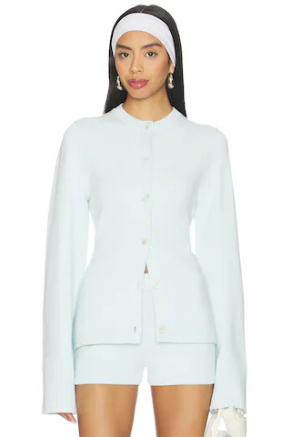 SEROYA Tira Knit Cardigan in Artic Blue from Revolve.com | Revolve Clothing (Global)