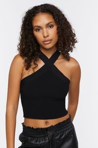 Sweater-Knit Halter Crop Top | Forever 21 | Forever 21 (US)