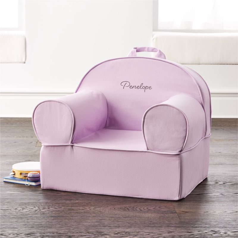 Large Light Purple Nod Chair + Reviews | Crate & Kids | Crate & Barrel