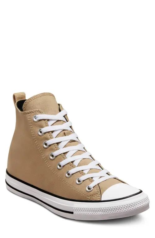 Converse Chuck Taylor® All Star® High Top Sneaker in Nomad Khaki/Oat Milk/Black at Nordstrom, Size 1 | Nordstrom