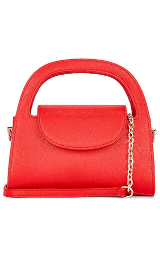 Ivy Curved Handle Bag in Red | Revolve Clothing (Global)