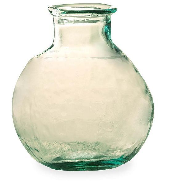 VivaTerra Oval Recycled Glass Balloon Vase, 12" | Target
