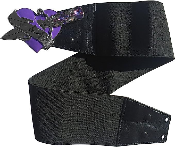 Elvira Dagger Purple Heart Elastic Waist Belt Kreepsville Gothic Horror Fashion | Amazon (US)