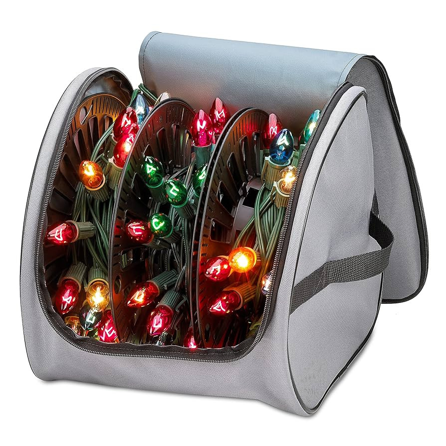 Premium Christmas Light Storage Bag – Heavy Duty Tear Proof 600D/Inside PVC Material with Reinf... | Amazon (US)