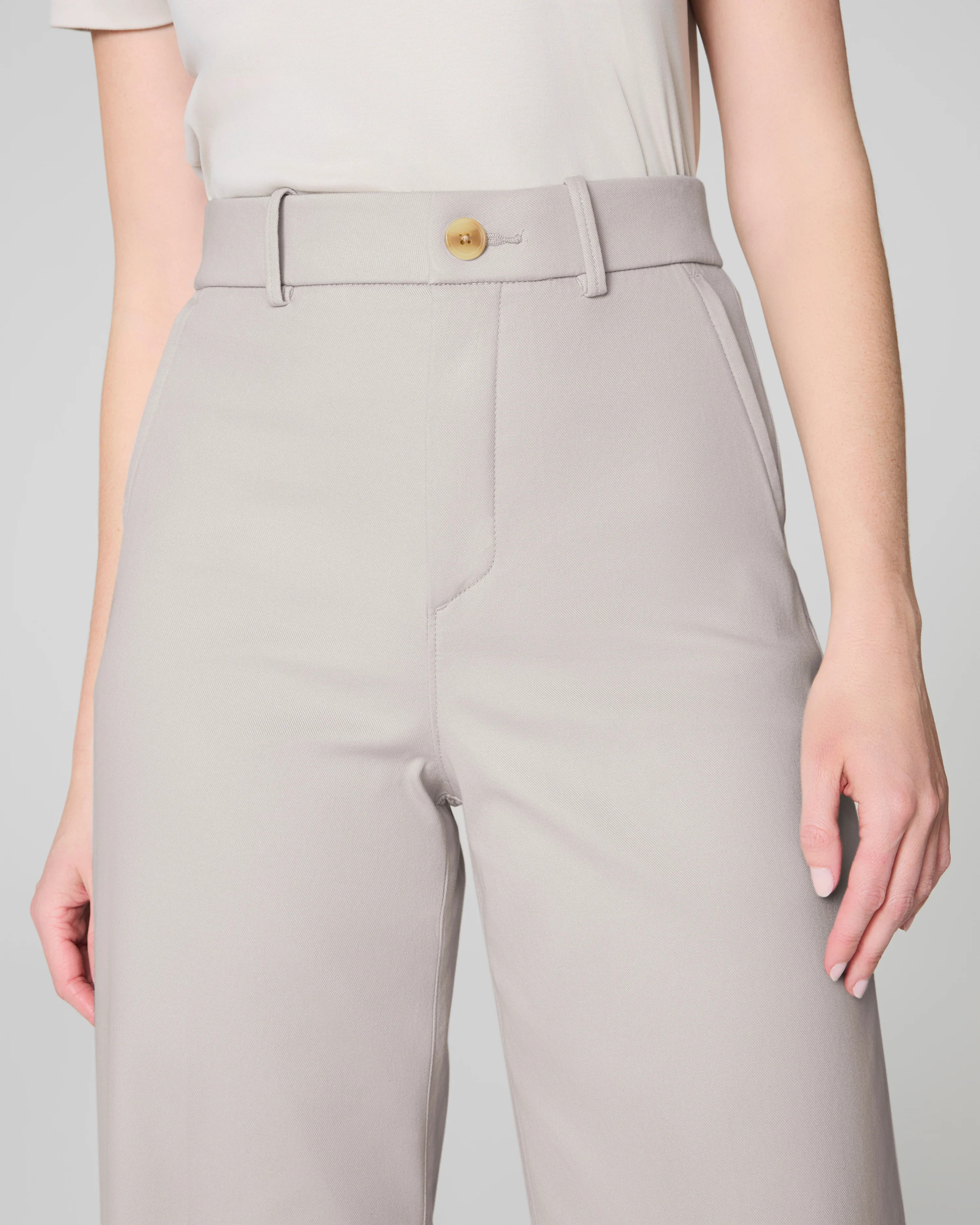 Stretch Twill Cropped Wide Leg Pant | SPANX | Spanx