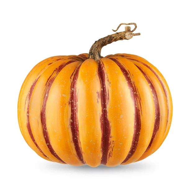 Harvest Short Orange/Yellow Foam Pumpkin Decoration, 8 in Dia x 7 in H, Way to Celebrate - Walmar... | Walmart (US)