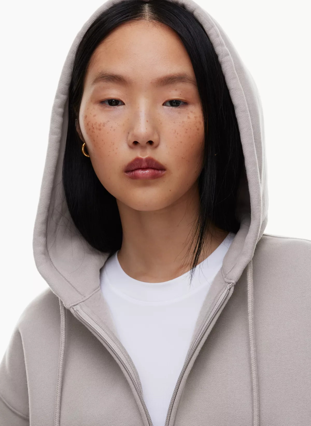 COZY FLEECE BOYFRIEND BOXY ZIP HOODIE | Aritzia