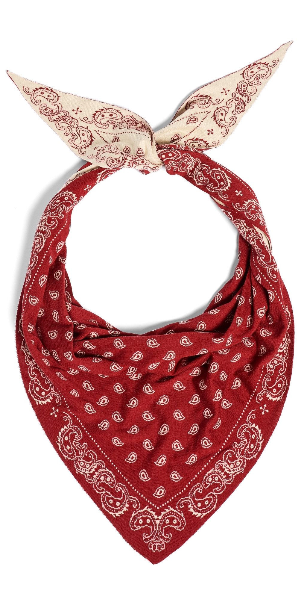 Guest in Residence The Wild Rag Triangle Scarf Carmine/Butter One Size | Shopbop