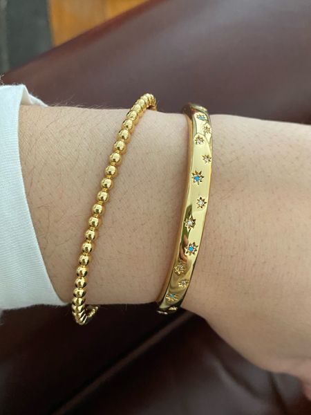 My favorite bracelets for a pretty gold arm stack! 

#LTKstyletip #LTKunder100