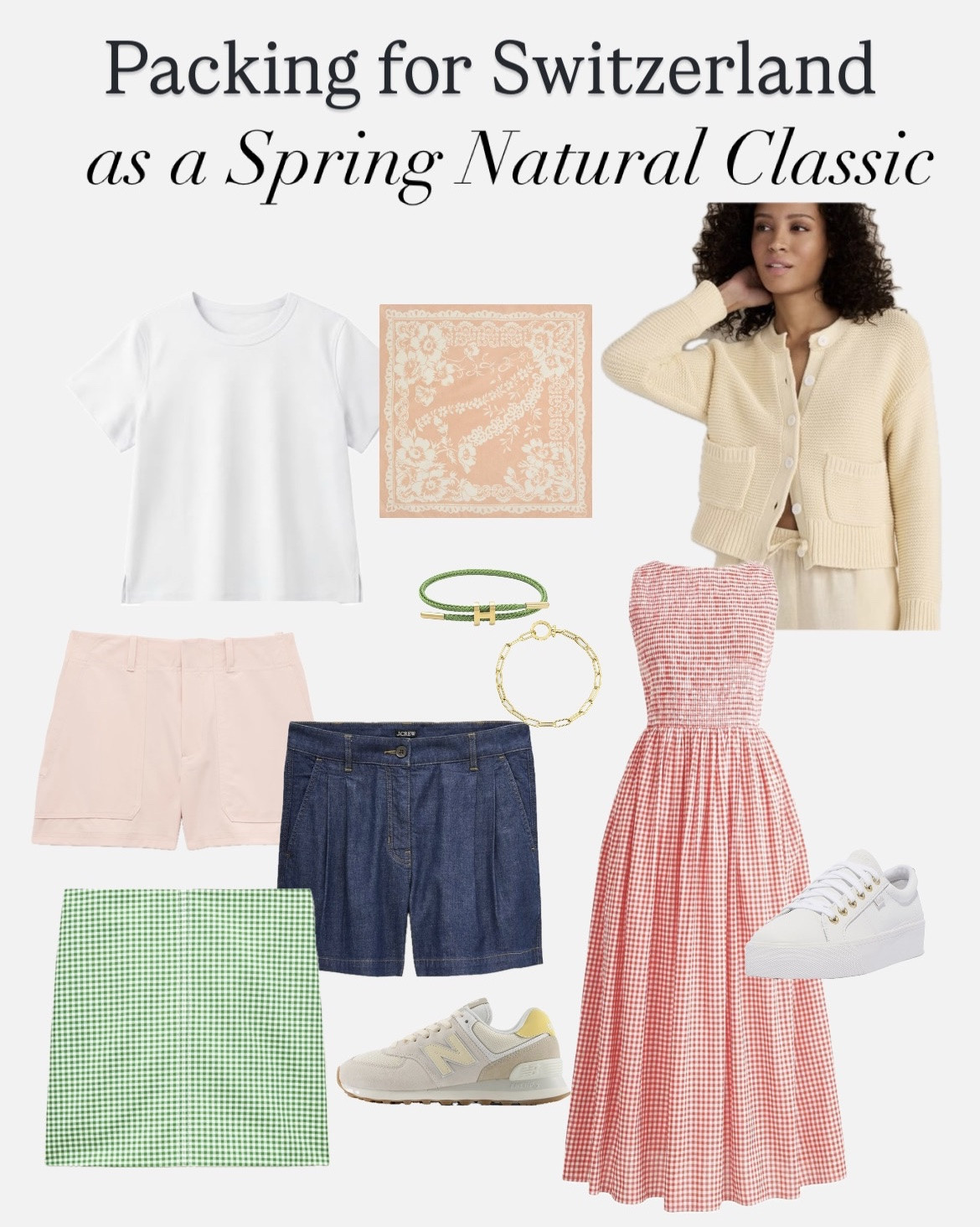 Daughter Emily just got back from almost 2 weeks in Switzerland! Her Natural Classic style helped her feel polished and put together whether she was hiking with her family or walking around town.