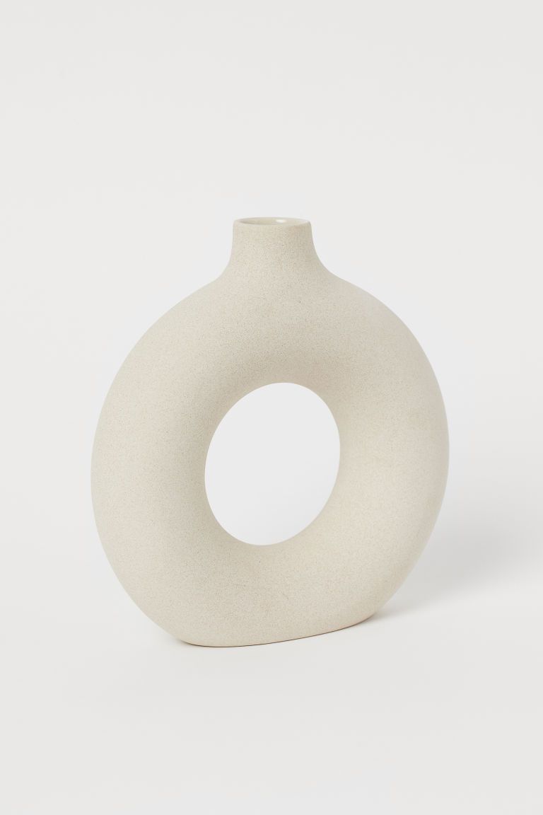 H & M - Ceramic Vase - Beige | H&M (US + CA)