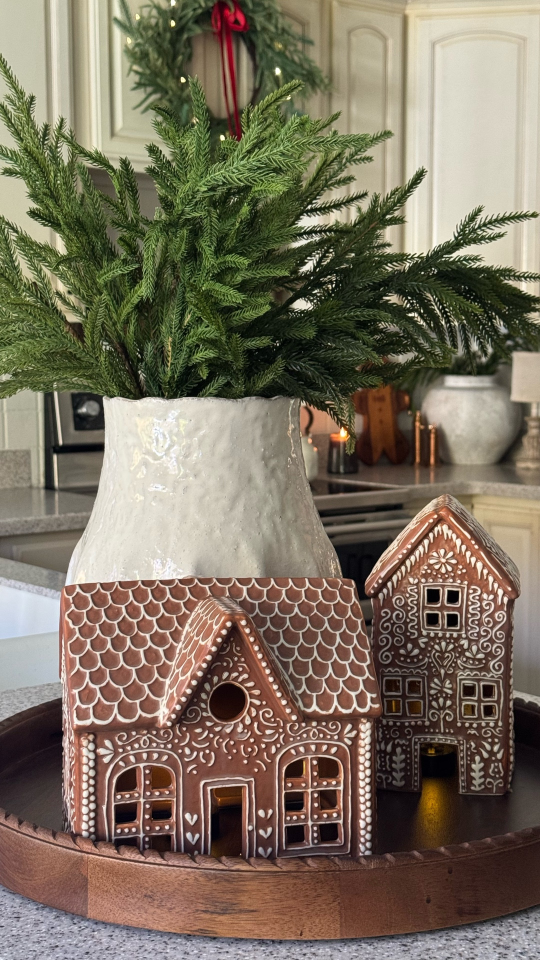 Festive Gingerbread House Centerpiece. 

#LTKSeasonal