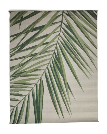 Made In Belgium 8x10 Outdoor Palm Rug | TJ Maxx
