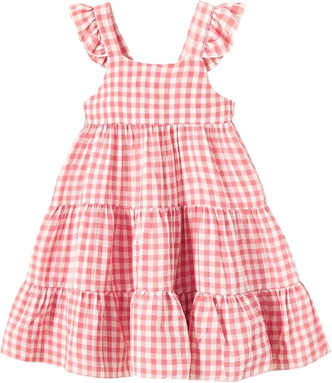 YOUNGER TREE Toddler Girl Outfits Baby Ruffled Sleeveless Princess Dresses Tutu Skirt Summer Slee... | Amazon (US)